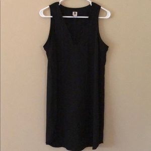 Black shift dress.